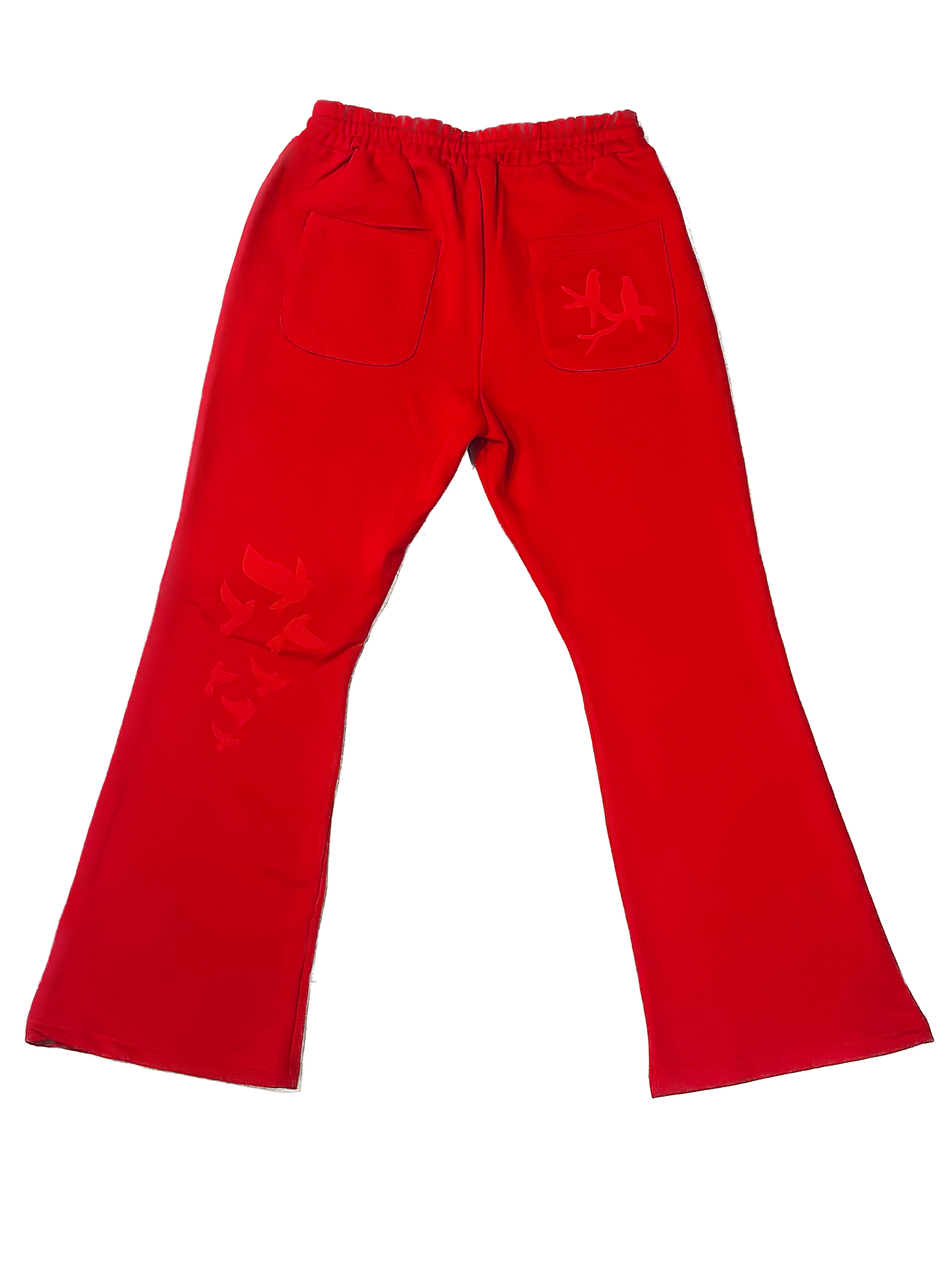 Yahuah Designer Red Flare Pants