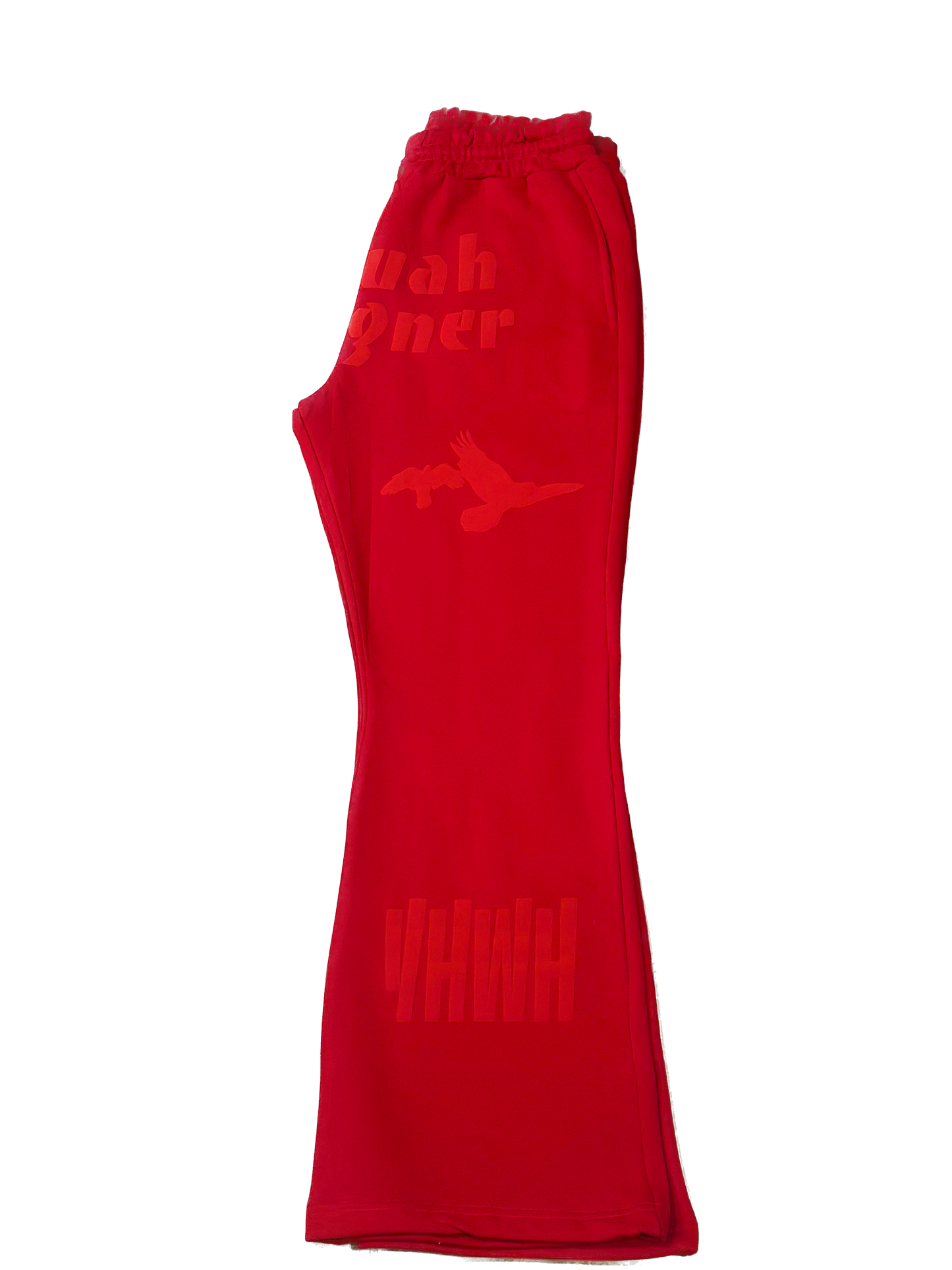 Yahuah Designer Red Flare Pants