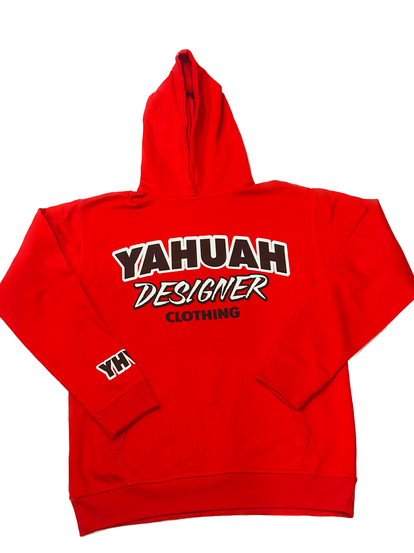 Yahuah Designer Never Quit Red Hoodie